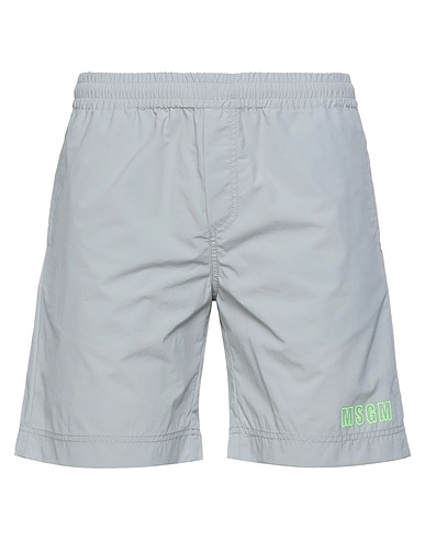 MSGM Shorts & Bermuda Grigio chiaro 93% Poliammide, 7% Poliuretano
