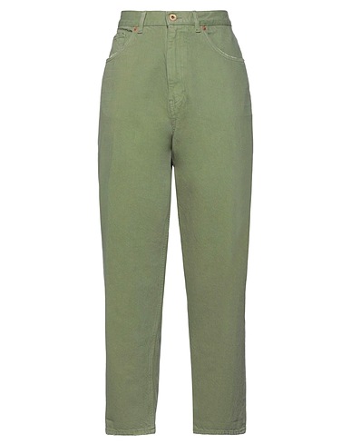PENCE Denim trousers Military green 100% Cotton