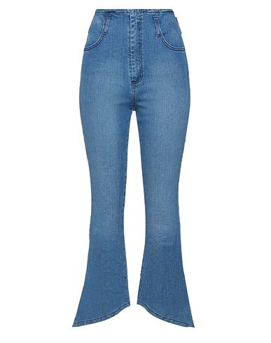 FEDERICA TOSI Bootcut Jeans Blue 98% Cotton, 2% Elastane