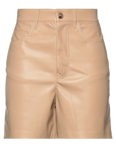 NANUSHKA Shorts & Bermuda Khaki 65% Polyester, 35% Polyurethane, Horn, Glue