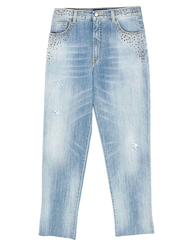 KAOS JEANS Denim trousers Blue 98% Cotton, 2% Elastane