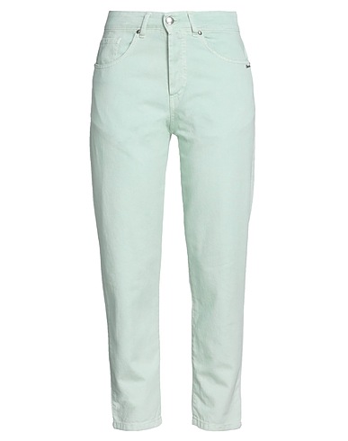 BERNA Denim pants Light green 100% Cotton