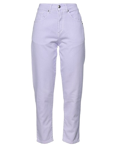 BERNA Denim trousers Lilac 100% Cotton