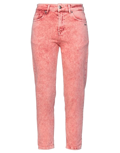 BERNA Denim pants Salmon pink 97% Cotton, 3% Elastane