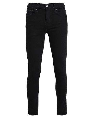 LEVI'S Denim trousers SKINNY TAPER Black 68% Cotton, 31% Lyocell, 1% Elastane