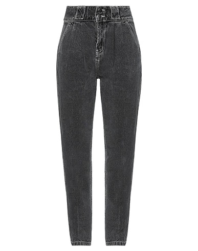 ONE TEASPOON Denim trousers Charcoal 100% Cotton