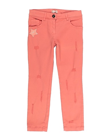 ELISABETTA FRANCHI Casual trouser Salmon pink 98% Cotton, 2% Elastane