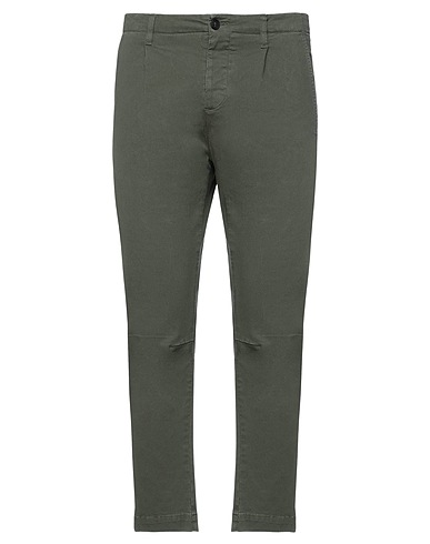 NOVEMB3R Casual trouser Military green 98% Cotton, 2% Elastane