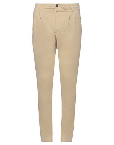 NOVEMB3R Casual trouser Beige 98% Cotton, 2% Elastane