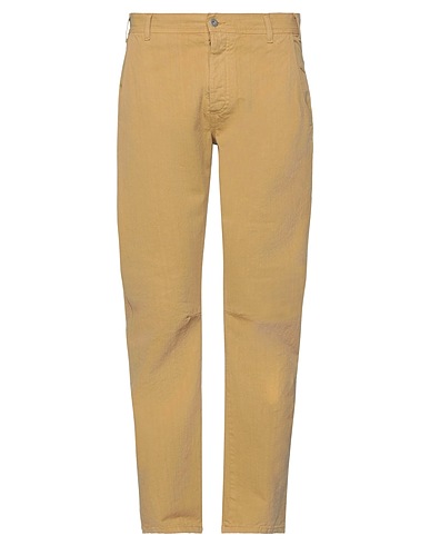 NOVEMB3R Denim trousers Camel 100% Cotton