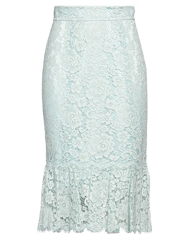 DOLCE&GABBANA Gonna midi Celeste 51% Cotone, 41% Viscosa, 8% Poliammide