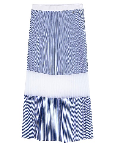 ARMANI EXCHANGE Midi skirt Blue 100% Polyester, Cotton