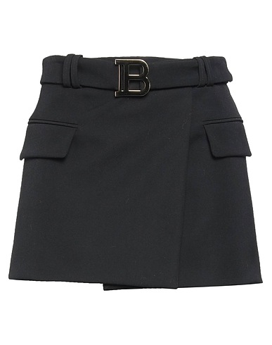 BALMAIN Minigonna Nero 100% Lana