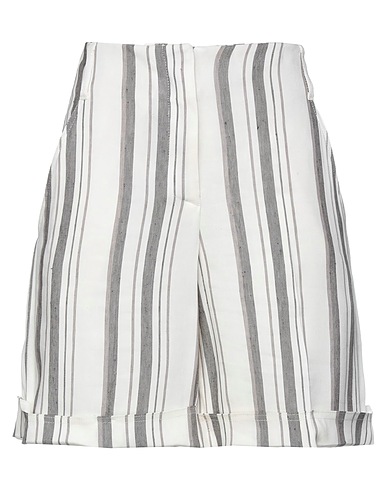 LORENA ANTONIAZZI Shorts & Bermuda White 52% Linen, 46% Viscose, 2% Elastane