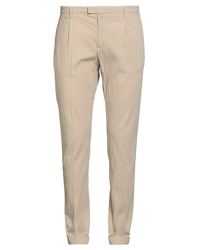 BRIGLIA 1949 Casual trouser Beige 84% Cotton, 15% Linen, 1% Elastane