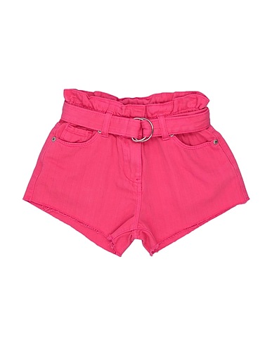 TO BE TOO Denim shorts Fuchsia 100% Cotton