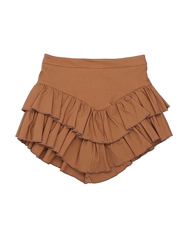 L:Ú L:Ú by MISS GRANT Skirt Camel 78% Viscose, 19% Polyamide, 3% Elastane