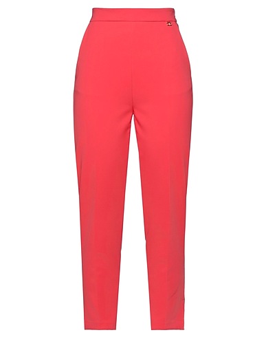 ELISABETTA FRANCHI Casual pants 1 ESSENTIALS
 Coral 87% Polyester, 13% Elastane
