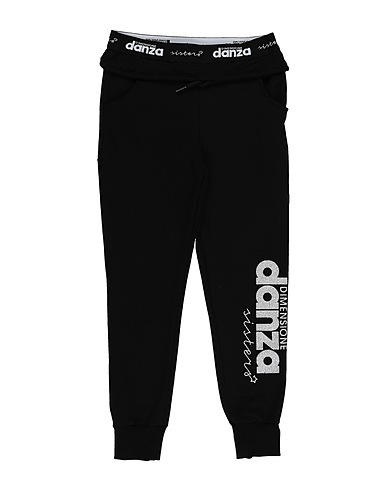 DIMENSIONE DANZA Casual trouser SWEATPANTS GIRL  Black 95% Cotton, 5% Lycra®