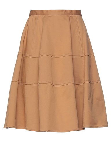 ASPESI Mini skirt Camel 97% Cotton, 3% Elastane
