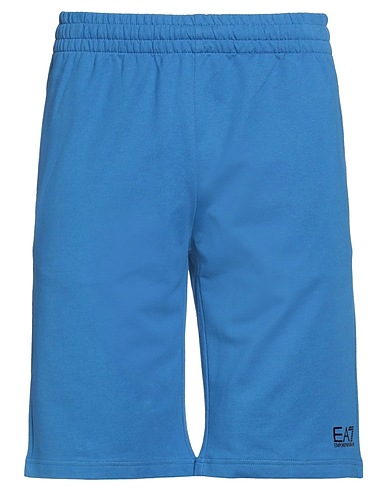 EA7 Shorts & Bermudas Blau 100% Baumwolle