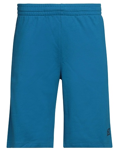 EA7 Shorts & Bermudas Blaugrau 100% Baumwolle