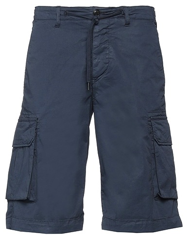 40WEFT Shorts & Bermuda Navy blue 98% Cotton, 2% Lycra®