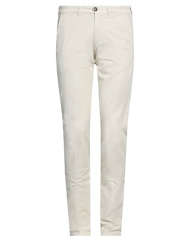 40WEFT Casual pants Beige 70% Cotton, 27% Linen, 3% Lycra®
