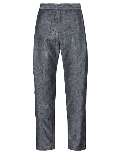 EMPORIO ARMANI Casual trouser Slate blue 69% Polyester, 31% Cotton