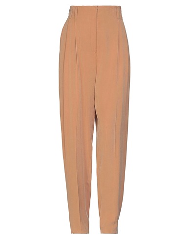 KALMANOVICH' Casual trouser Camel 89% Viscose, 11% Polyester