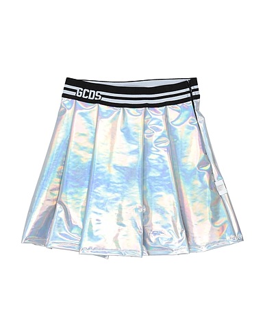GCDS MINI Skirt Silver 100% Polyurethane