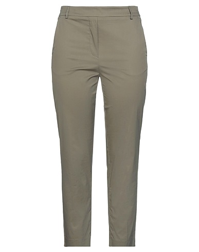 RUE DU BAC Casual trouser Military green 66% Cotton, 31% Polyamide, 3% Elastane