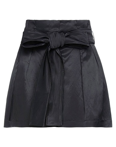 JIJIL Shorts & Bermuda Black 77% Viscose, 23% Linen