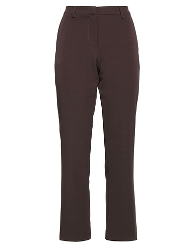 PT Torino Casual trouser Dark brown 88% Polyester, 12% Elastane