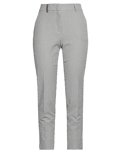 PESERICO Casual pants Lead 93% Cotton, 4% Nylon, 3% Elastane