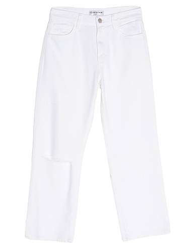 ICON DENIM Pantaloni jeans Bianco 100% Cotone