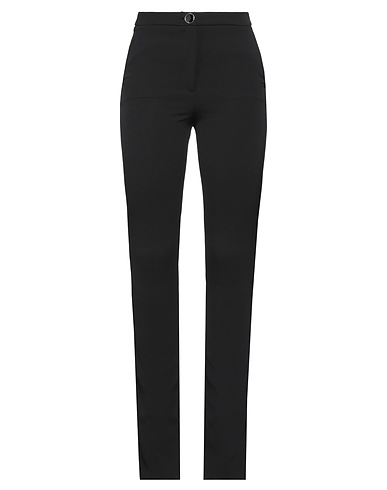 ANNA MOLINARI Casual pants Black 88% Polyester, 12% Elastane