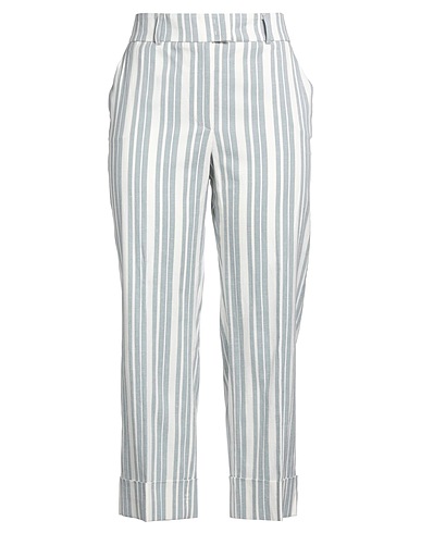 PESERICO Casual pants Light blue 70% Cotton, 29% Linen, 1% Elastane