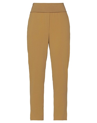 MANILA GRACE Casual trouser Camel 88% Polyester, 12% Elastane, Cotton