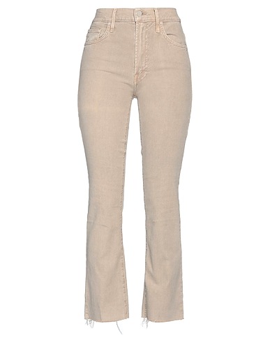 MOTHER Bootcut Jeans Beige 58% Cotton, 40% Lyocell, 2% Elastane