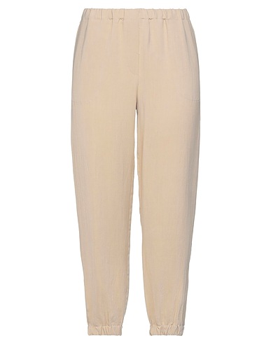 ANTONELLI Casual trouser Beige 73% Viscose, 27% Linen