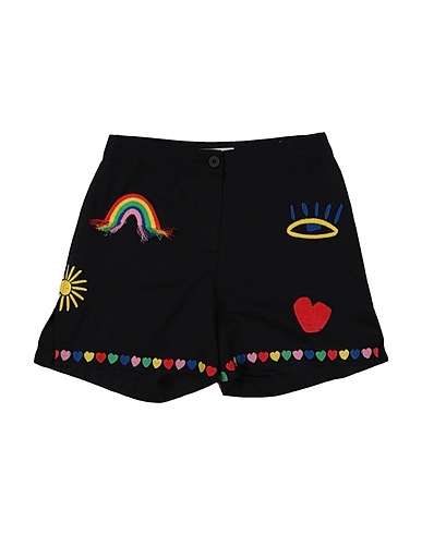STELLA McCARTNEY KIDS Shorts & Bermuda Nero 55% Lino, 45% Cotone, Poliestere