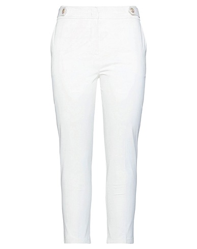 LIU •JO Casual trouser White 97% Cotton, 3% Elastane