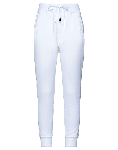 DSQUARED2 Casual trouser White 100% Cotton, Elastane