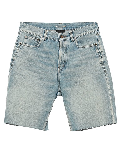 SAINT LAURENT Denim shorts Blue 100% Cotton