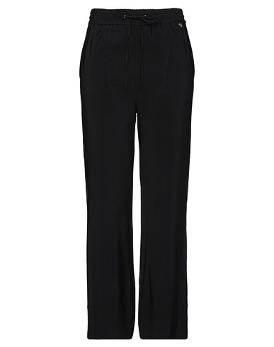 TWINSET Casual trouser Black 95% Viscose, 5% Elastane