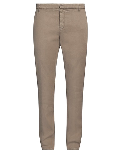 DONDUP Casual pants Khaki 54% Linen, 43% Lyocell, 3% Elastane