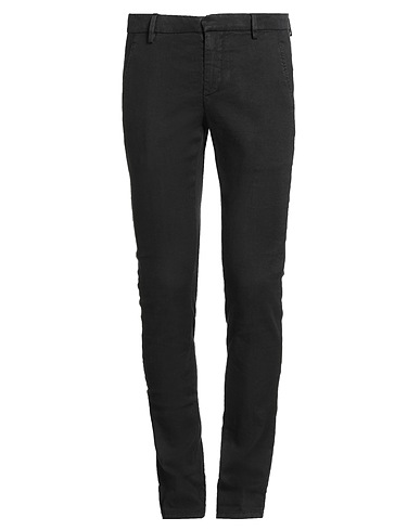 DONDUP Casual pants Black 54% Linen, 43% Lyocell, 3% Elastane