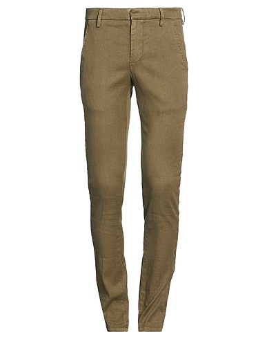 DONDUP Casual trouser VERDE MILITARE 54% Linen, 43% Lyocell, 3% Elastane