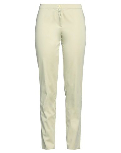 DIANA GALLESI Pantalone Verde chiaro 71% Cotone, 25% Poliestere, 4% Elastan